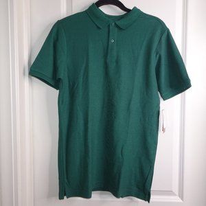 Dockers Boys Uniform Hunter Green Short Sleeve Polo